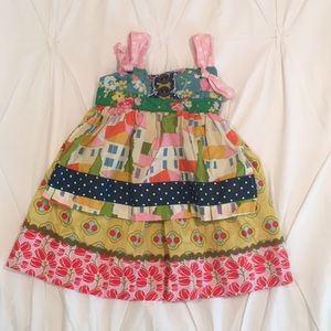 Matilda Jane knot apron dress
